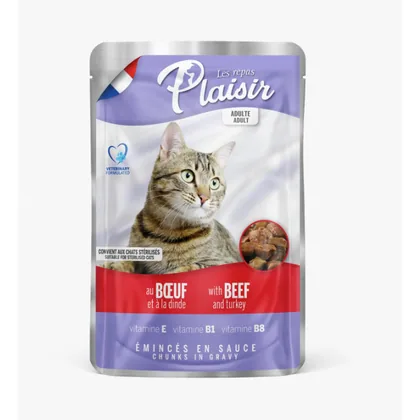 Les Repas Plaisir Beef & Turkey Cat Food, 100g