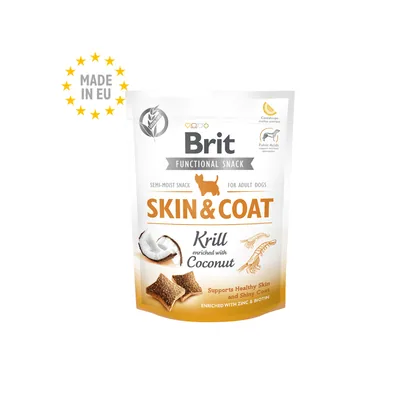 Brit Krill Skin & Coat Dog Snack, 150g