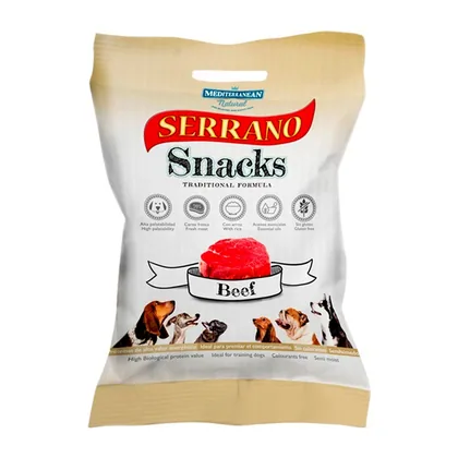 Mediterranean Natural Serrano Beef Dog Biscuits 85g