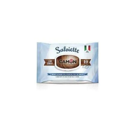 Camon Woody Scent Wipes for Pets, 40 Pieces