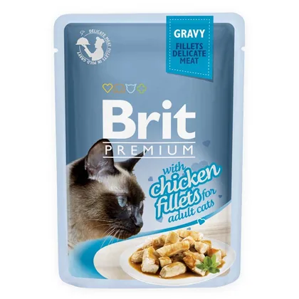Brit Premium Chicken Fillets for Adult Cats, 85g