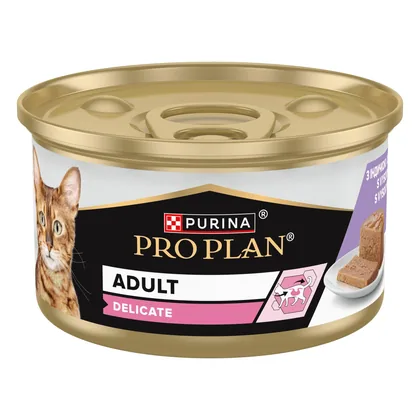 PRO PLAN Adult wet food for adult cats, pieces in pate, with chicken, 85 g (12514076)