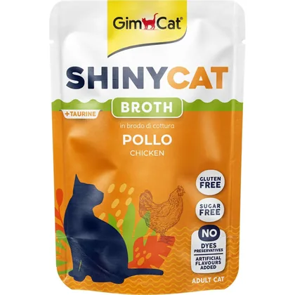 Gimcat Shiny Chicken Cat Snack Pouches (70g pack)