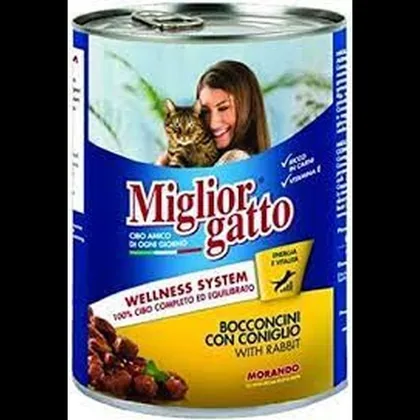 Migliorgatto Canned Cat Food With Rabbit 405 Gr