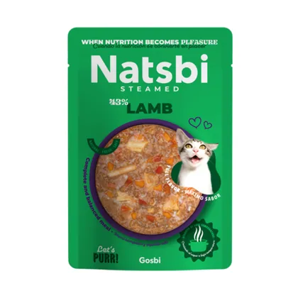 Natsbi Steamed Lamb Adult Cat Food, 80g