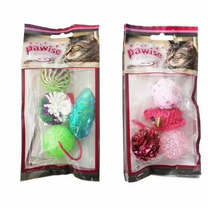 Pawise Cat Toy Set, 4-Pack