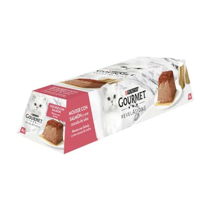 Gourmet Revelations Salmon Cat Food, Pack 4x57 g (24113623)