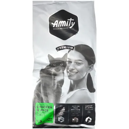 Amity Premium Chicken & Rice Cat Food, 1.5kg